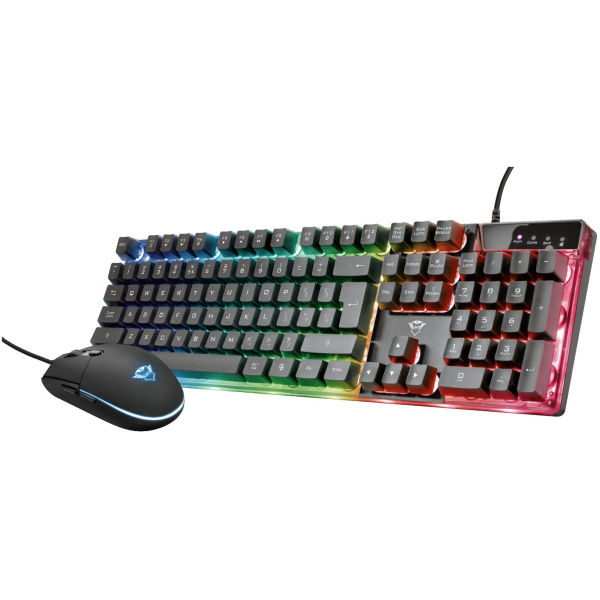 Trust GXT 838 Azor vezetékes billentyű - egér szett RGB világítással #1