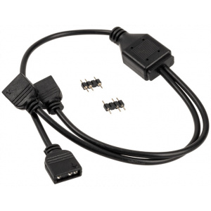 Kolink 3-pin aRGB elosztó (splitter) kábel címezhető LED-hez (30cm) #1