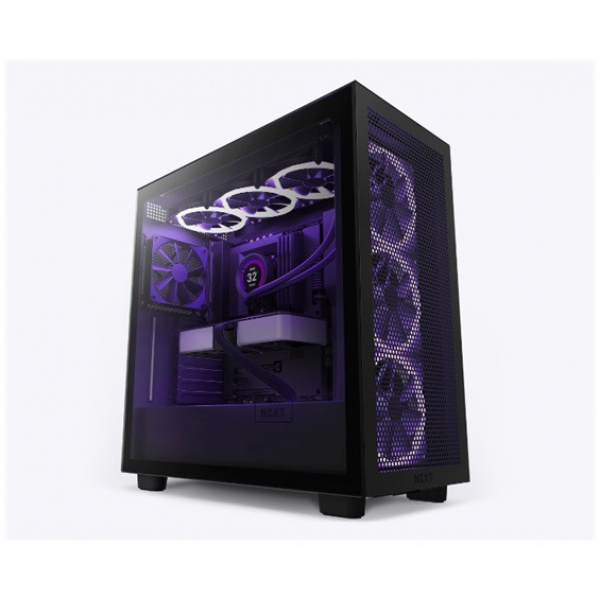 NZXT H7 Flow ház üveg oldallappal (fekete) #1