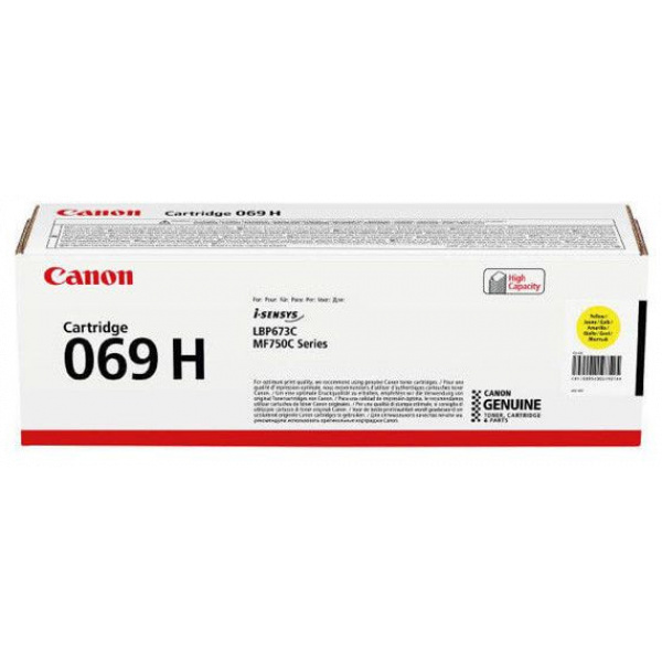 Canon Cartridge 069H (CRG069H) toner (nagy kapacitás) - sárga #1