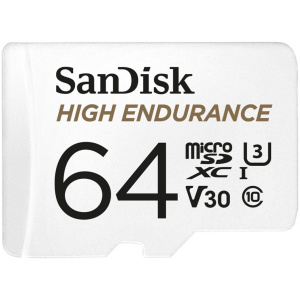 64GB Sandisk High Endurance microSD kártya + SD adapter (Class 10) #1