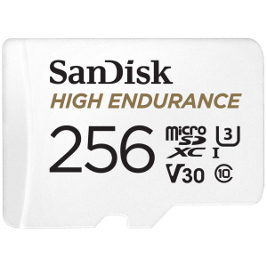 256GB Sandisk High Endurance microSD kártya + SD adapter (Class 10) #1