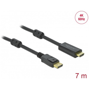 DisplayPort (M) – HDMI (M) kábel 4K 60Hz (aktív) 7m - Delock #1