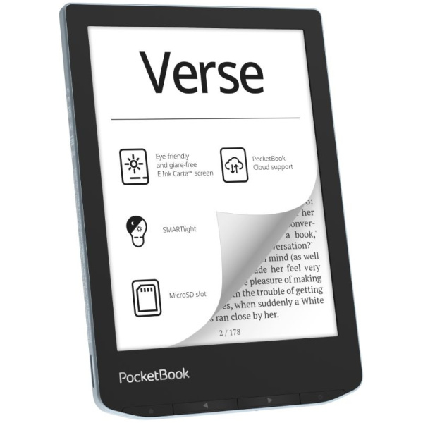 PocketBook Verse eInk Carta™ 8GB E-Book olvasó (érintős) (kék) #1