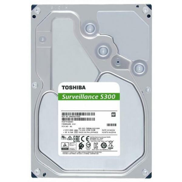 6TB Toshiba S300 Surveillance HDD 256MB - HDWT860UZSVA #1