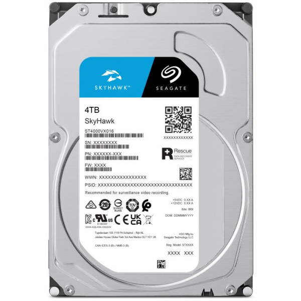 4TB Seagate SkyHawk™ SATA3 HDD 256MB - ST4000VX016 #1