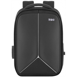 TOO USB portos, lopásbiztos táska 15,6" laptophoz (fekete) #1