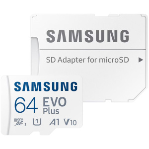 64GB Samsung EVO Plus UHS-I U1 microSD kártya + SD adapter (Class 10) #1