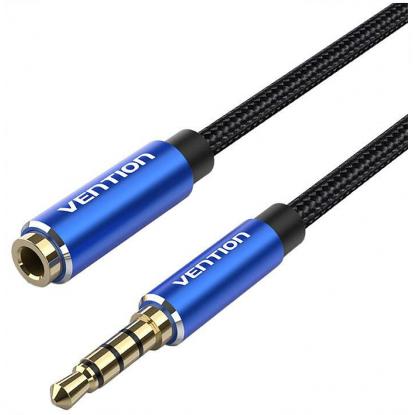 Vention 3,5mm Combo Jack (4-pin) TRRS hosszabbító kábel (M/F) 2m #1