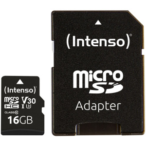 16GB Intenso Professional microSD kártya + SD adapter (Class 10) #1