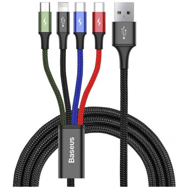 Baseus Fast 4 az 1-ben USB kábel 2xUSB-C / Lightning / Micro 3,5A 1,2 m #1
