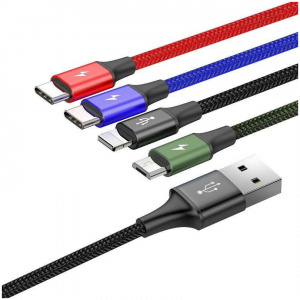 Baseus Fast 4 az 1-ben USB kábel 2xUSB-C / Lightning / Micro 3,5A 1,2 m #2