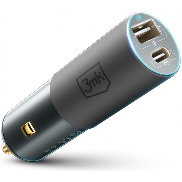 3mk Hyper Car Charger 100W autós töltő (1x USB-A, 1x USB-C) NEW #1