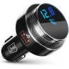 3mk autós FM transzmitter (12V) - Bluetooth, 2xUSB, kártyanyílás #1