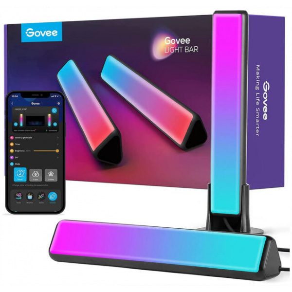 Govee RGBICWW WiFi + Bluetooth Flow Plus fénysávok (2db) NEW #1