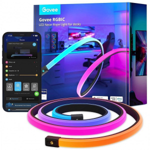 Govee RGBIC LED neon szalagfény védőburkolattal íróasztalokhoz (3m) NEW #1