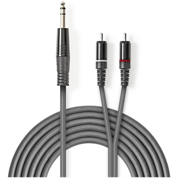Nedis Premium 6,3mm Jack - RCA összekötő kábel (M/M) 3m #1