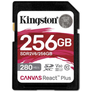 256GB Kingston Canvas React Plus V60 SD memóriakártya (Class 10) #1