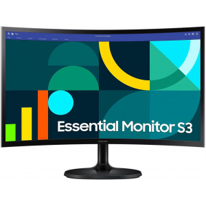 24" Samsung S24D360GAU Essential S3 ívelt monitor (VA LED) #1