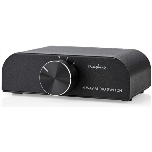Nedis manuális Audio switch 4 port (3x RCA + 1x 3,5mm) #1