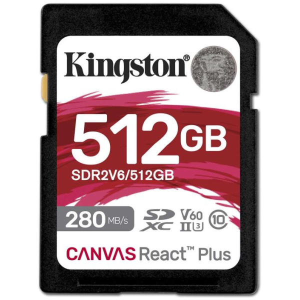 512GB Kingston Canvas React Plus V60 SD memóriakártya (Class 10) #1