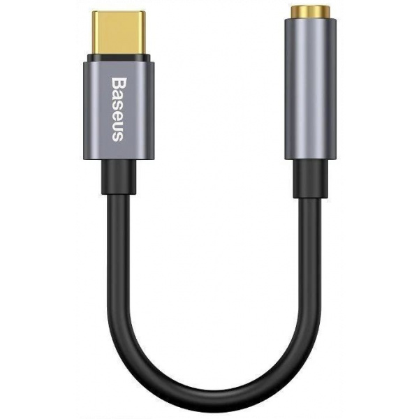 Baseus L54 USB Type-C > Sztereo Jack (aljzat) átalakító kábel (szürke) #1