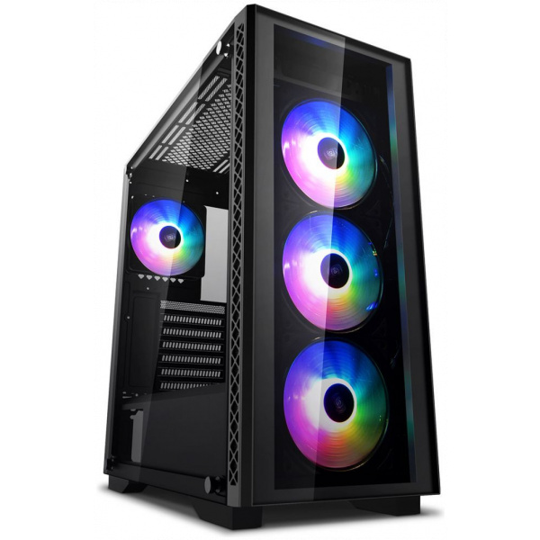 DeepCool Matrexx 50 ADD-RGB 4F ház, üveg oldallappal (fekete) #1