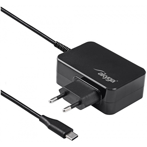 Akyga hálózati laptoptöltő (3-4,5A - 90W, univerzális, USB Type-C) #1