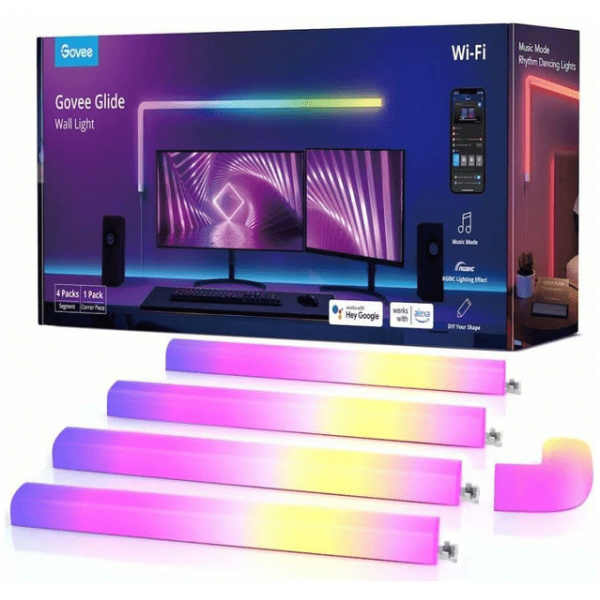 Govee Glide RGBIC Wall Light (4+1) fali fény NEW #1