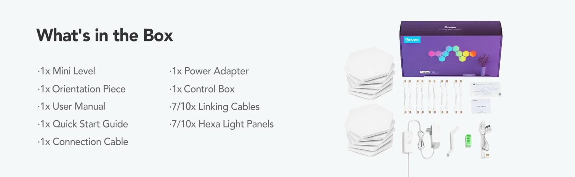Govee Glide Hexa hatszögletű fénypanel (10db) NEW #2