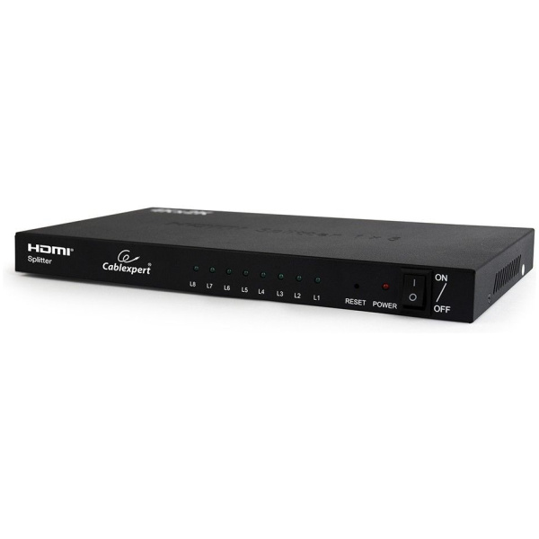 Gembird HDMI elosztó 4K 30Hz, 8-port #1