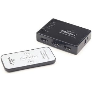 Gembird HDMI 1080p átkapcsoló, 5x HDMI-bemenet > 1x HDMI-kimenet, távirányítóval #1