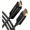 Axagon DisplayPort (M) – HDMI (M) 4K 30Hz kábel 1,8m #1
