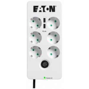 Eaton Protection Box 6 Tel túlfeszültségvédett elosztó (6 aljzat + RJ45 + 2 USB) #1