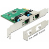 Delock 89999 Gbit PCI-Express (x1) hálókártya 2x RJ45 Gigabit porttal #1