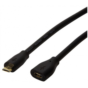 Logilink micro USB hosszabbító kábel 0,5m #1