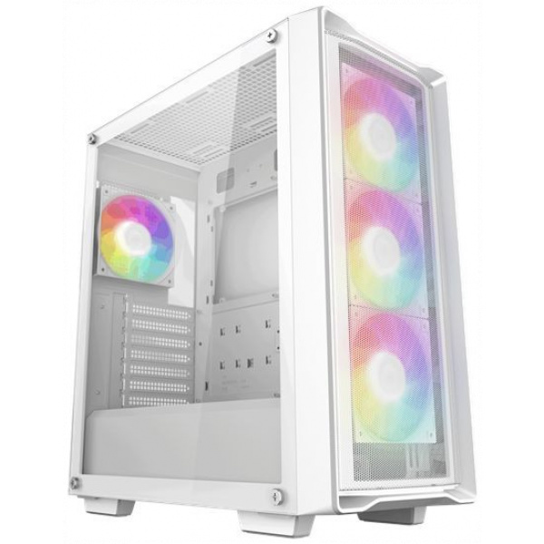 DeepCool CC560 Mesh V2 ház hőkezelt üveg oldallappal (fehér) #1