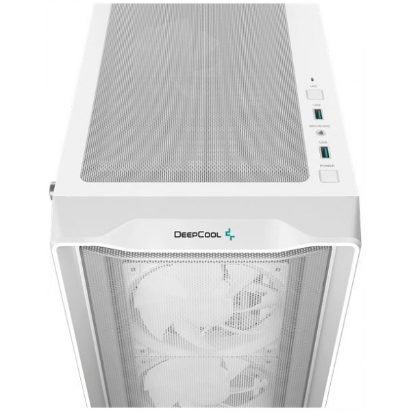 DeepCool CC560 Mesh V2 ház hőkezelt üveg oldallappal (fehér) #7