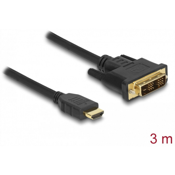 Delock 85585 DVI-HDMI (M) kábel 3m #1