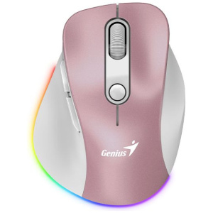 Genius Ergo 9000S Pro vezeték nélküli (Bluetooth 5.0 / 2.4GHz) egér (rózsaszín) #1