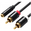 Vention 3,5mm Jack aljzat - RCA összekötő kábel (F/M) 2m #1