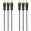 Hama RCA (3x) AV kompozit összekötő kábel (M/M) 1,5m #1