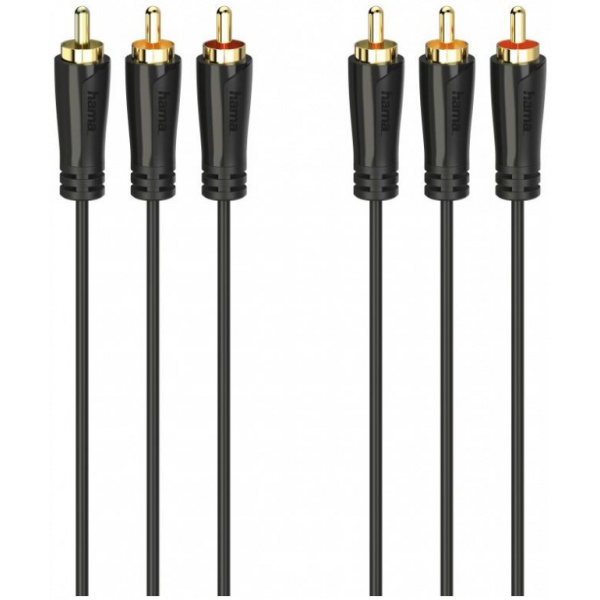 Hama RCA (3x) AV kompozit összekötő kábel (M/M) 1,5m #1