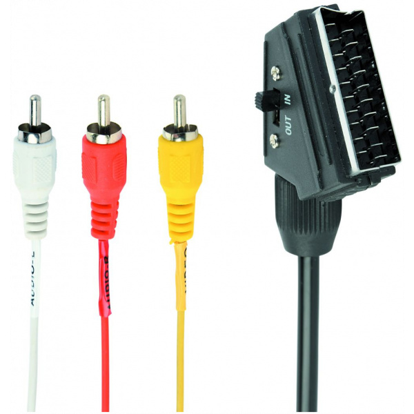 Gembird SCART - 3x RCA összekötő kábel (M/M) 1,8m #1