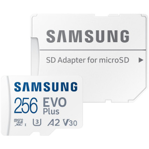 256GB Samsung EVO Plus microSD kártya + SD adapter (Class 10) #1