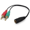 Gembird Jack combo átalakító (1x 3.5 Jack combo > 2x 3.5 Jack audio) #1