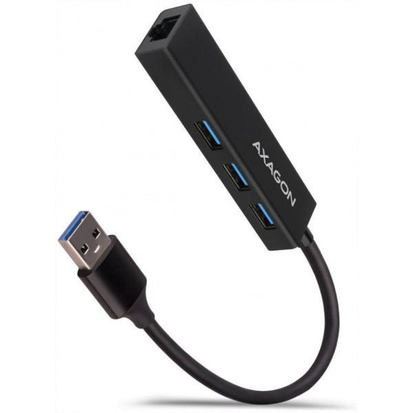 Axagon HMA-GL3A 3 portos USB 3.2 Gen 2 HUB Gigabit LAN porttal #1