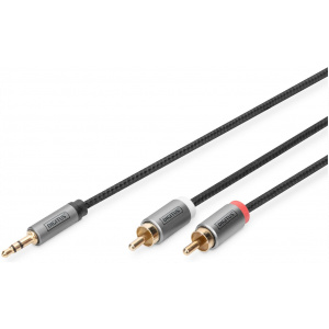 Digitus Premium 3,5mm Jack - RCA összekötő kábel (M/M) 1m #1