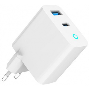 Gembird 30W-os USB-A + USB-C GaN gyorstöltő QC 3.0 és PD funkcióval (220V) #1