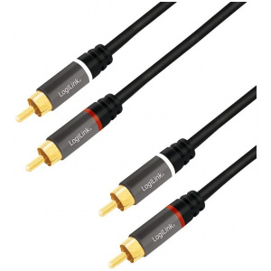 Logilink Premium RCA sztereo összekötő kábel (M/M) 10m #1